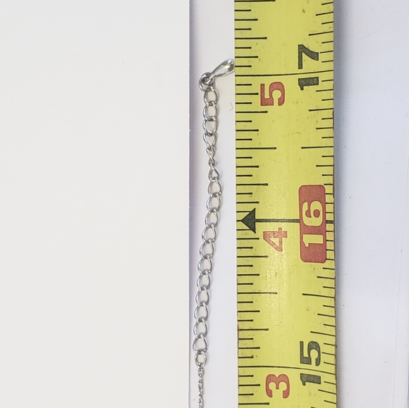 Beautiful Pink Crystal Ribbon Necklace - Picture 3 of 7